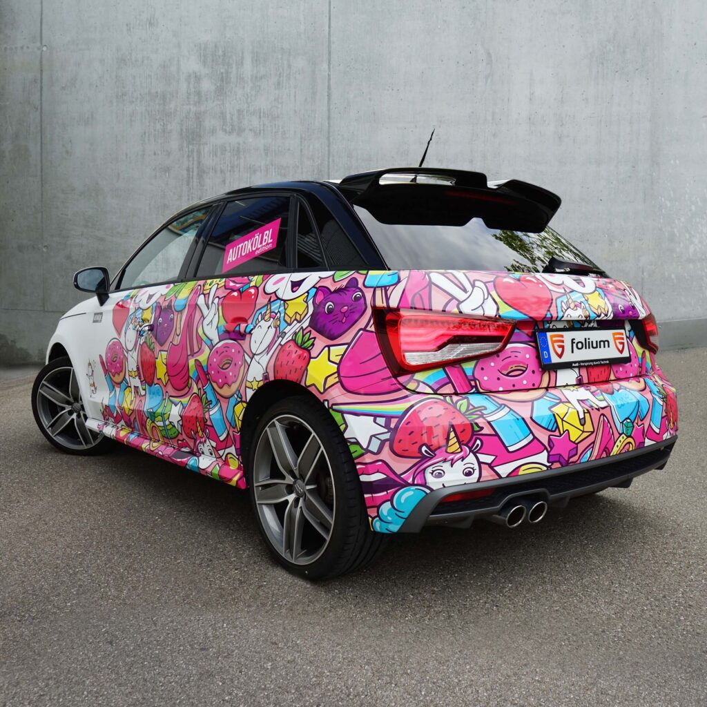 Audi A1 Folierung Fahrerseite / Heck